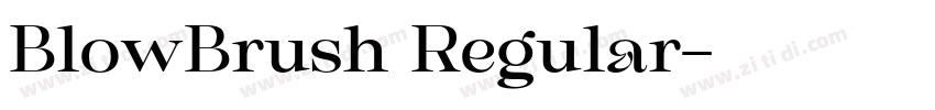 BlowBrush Regular字体转换
